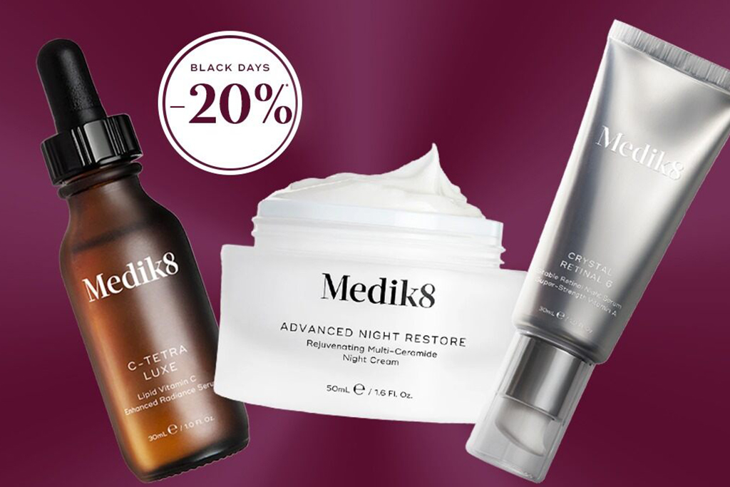 20% de descuento en cosméticos de la marca Medik8